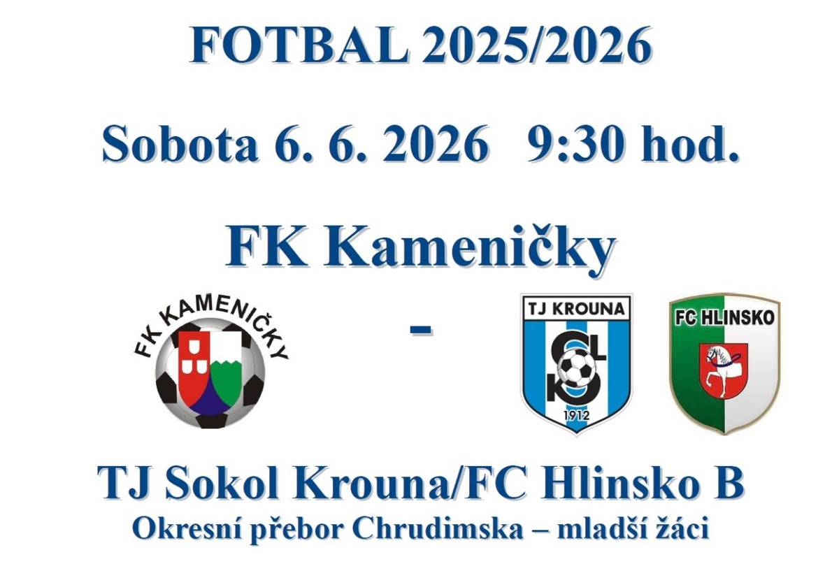 Okresní soutěž ve fotbale mladších žáků.