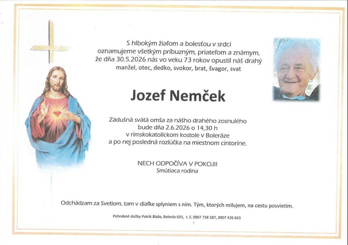 Smútočné oznámenie