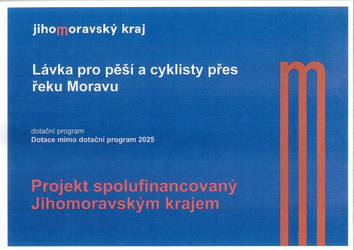 Projekt je spolufinancován Jihomoravským krajem.  Poskytovatel dotace: Jihomoravský kraj  Dotační program: Dotace mimo dotační program 2025  Výše dotace: 1.000.000,- Kč  Termín realizace: 08/2023 - 06/2026