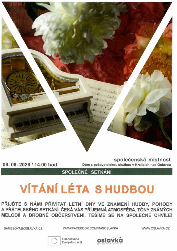 Společné setkání - Vítání léta s hudbou