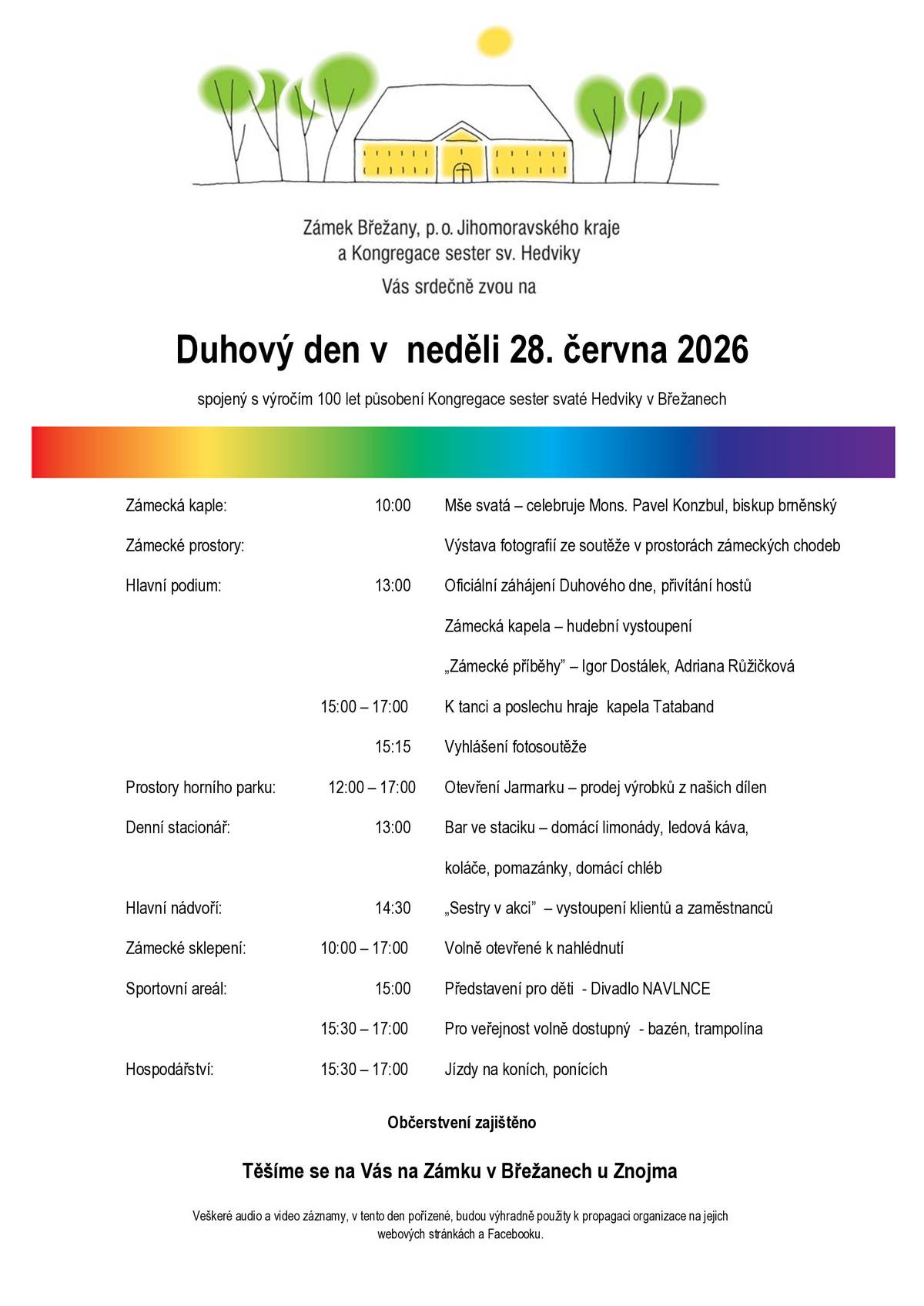 POZVÁNKA NA DUHOVÝ DEN DO BŘEŽAN 28.6.2026.