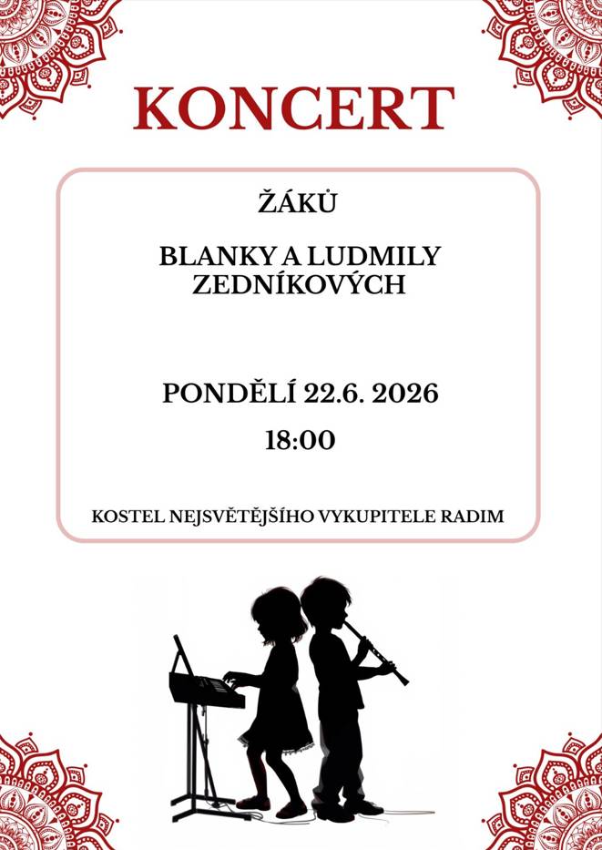 Přijměte pozvání na žákovský koncert v kapli
