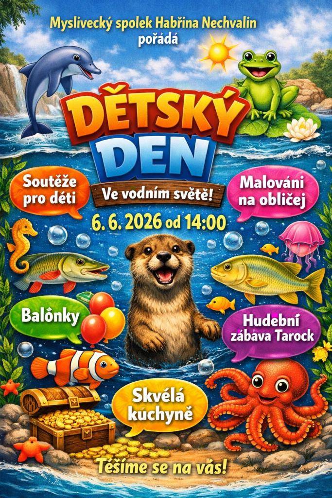 Pozvánka na Dětský den do Nechvalína