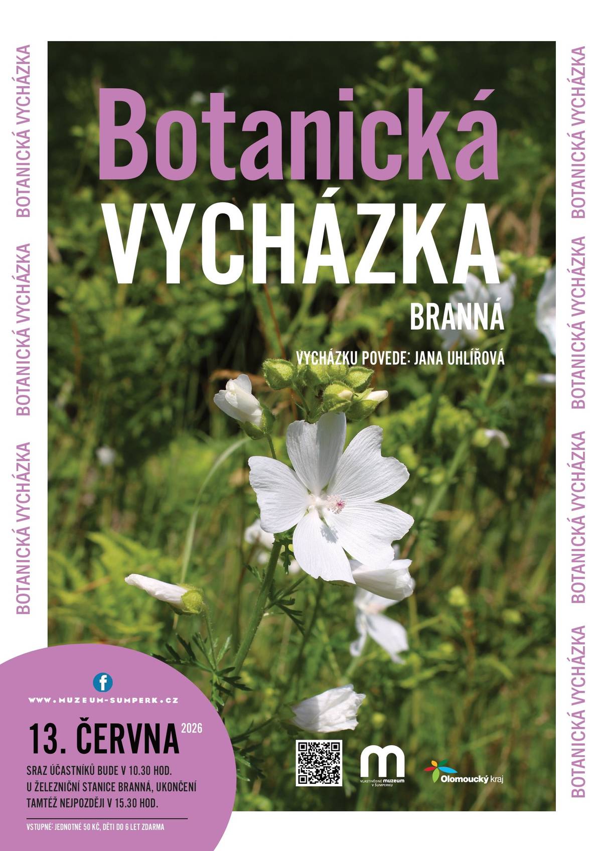 Vážení spoluobčané, dne 13. 6. pořádá v naší obci Botanickou vycházku Vlastivědné muzeum v Šumperku v 10:30 u železniční stanice.