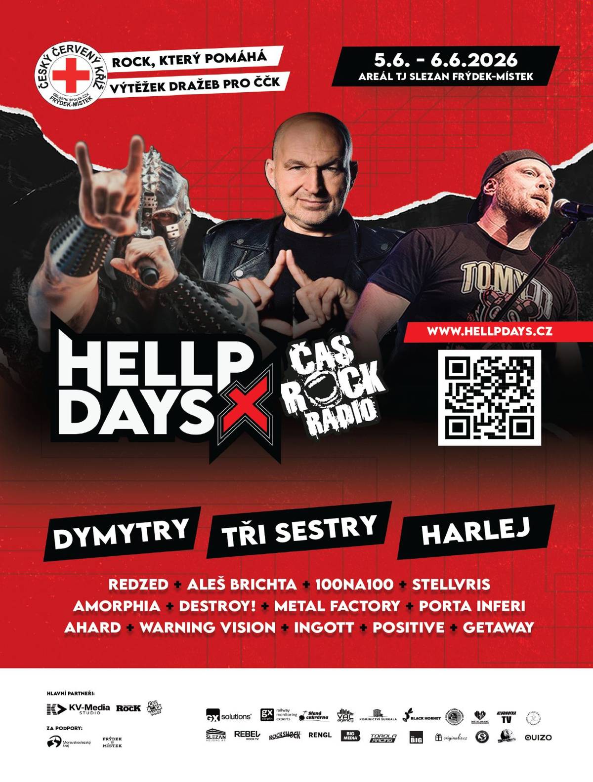 Festival HELLP DAYS se koná ve dnech 5. a 6. června v areálu TJ Slezan Frýdek-Místek.