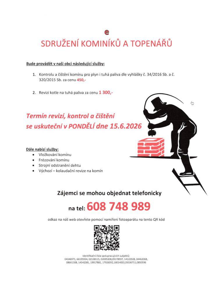 v případě zájmu volejte 608 748 989.