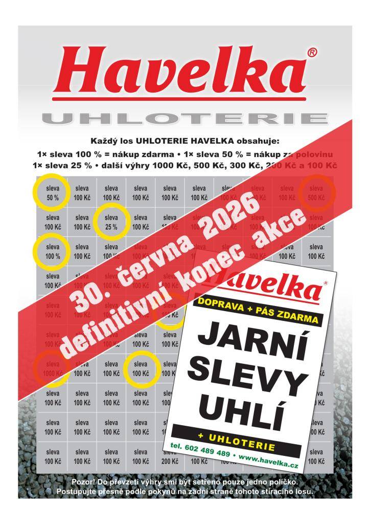 s UHLOTERIÍ končí 30. června.