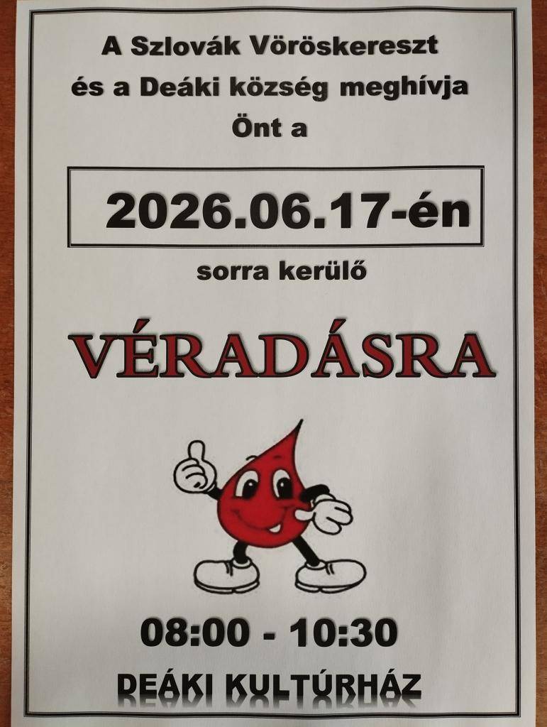 2026.6.17, deáki kultúrház