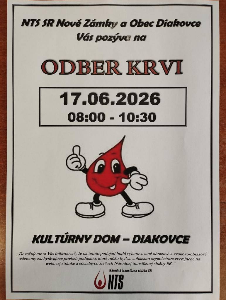 17.6.2026, Kultúrny dom, Diakovce