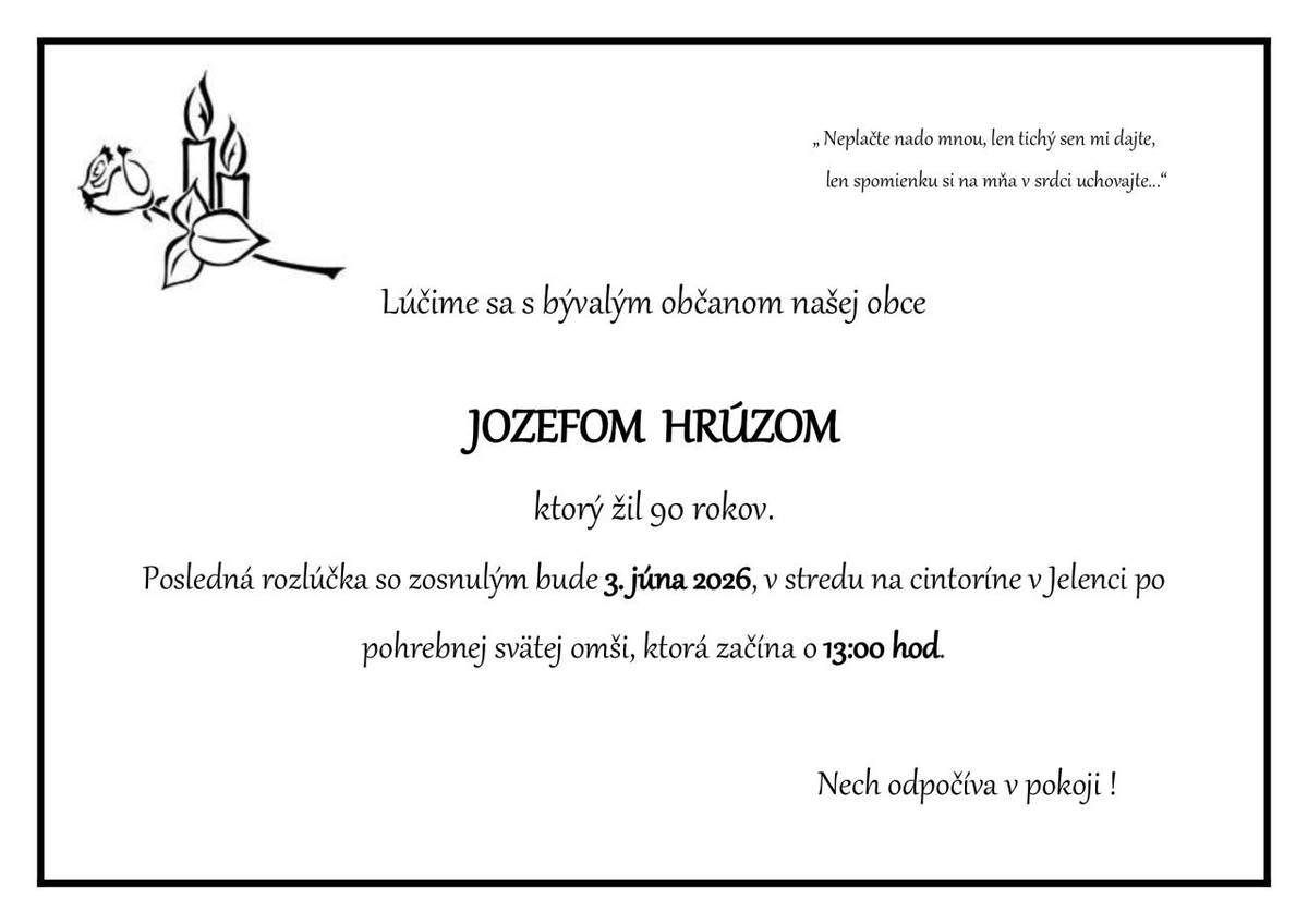 Úprimnú sústrasť celej rodine.