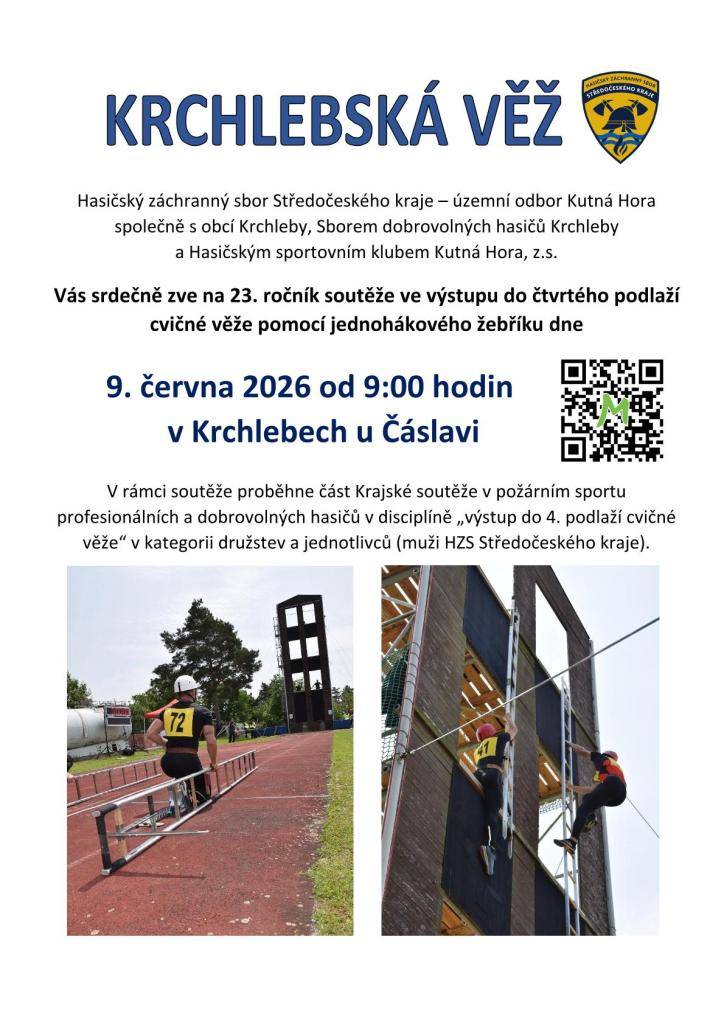 9.6.2026 od 9.00 hod. v Krchlebech u Čáslavi