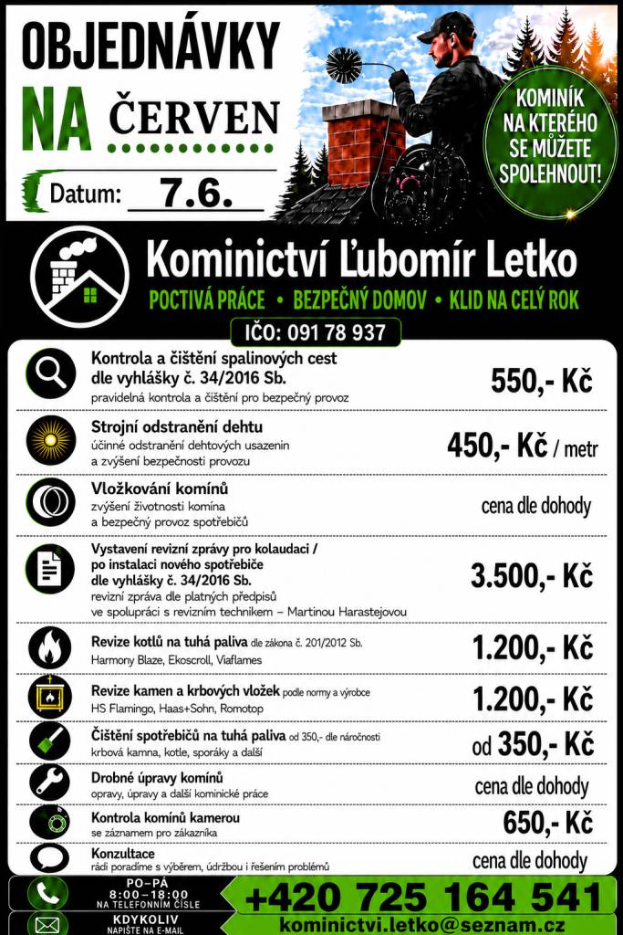 Poctivá práce, bezpečný domov, klid na celý rok
