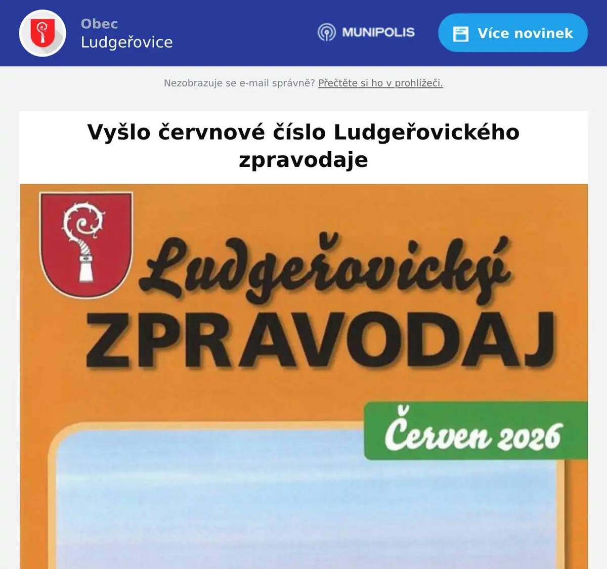 Obsahuje slovo starosty obce o opravách v obci (bytový dům a rekonstrukce mostu na Vrablovecké), rubriku Hlas Ludgeřovic, články o kulturních akcích, kalendář plánovaných akcí a pozvánky na nové akce, informace z akcí školy a školek, články od spolků a o projektu Hultschiner Soldaten a další.