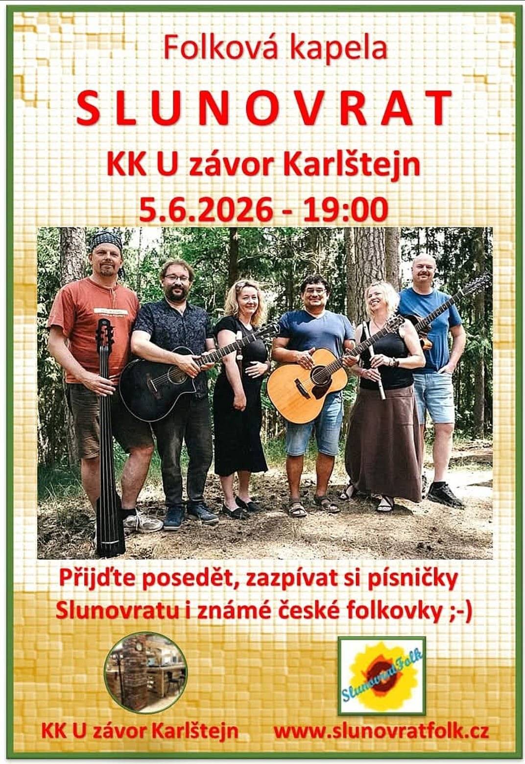 Folková skupina SLUNOVRAT - KK U závor 5.6.2026