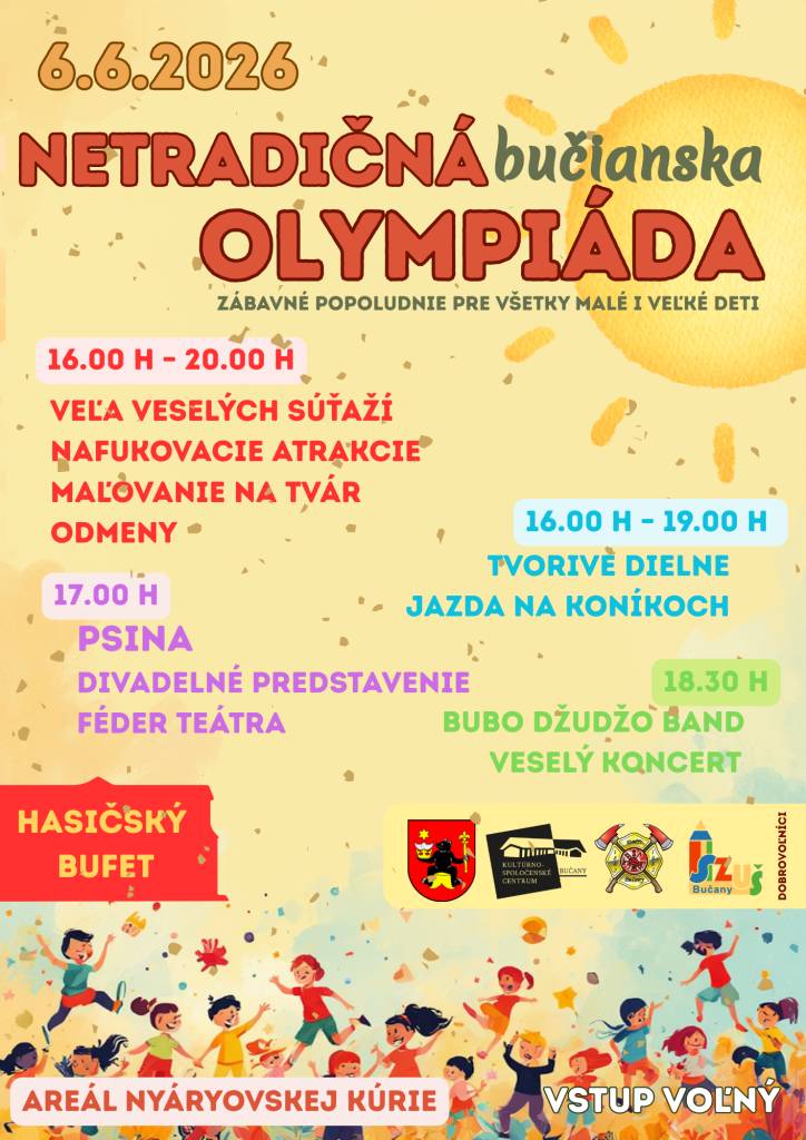 Pozývame vás na tohtoročnú oslava MDD formou zábavného popoludnia pre všetky malé i veľké deti