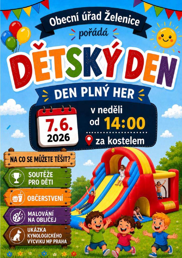 Dětský den 07.06.2026 od 14 hodi