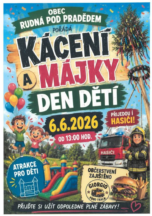 Kácení májky a den dětí