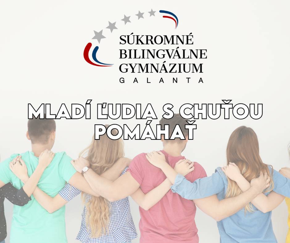 Žiaci 3. ročníka Súkromného bilingválneho gymnázia v Galante dokazujú, že aj mladá generácia dokáže aktívne prispievať k pozitívnym zmenám v spoločnosti a pomáhať tam, kde je to najviac potrebné.