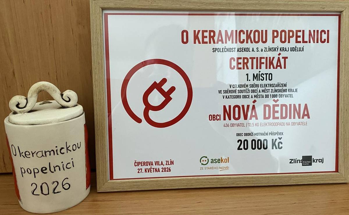 Obec získala certifikát od společnosti ASEKOL a Zlínského kraje za vynikající výkon v celkovém sběru elektrozařízení. V soutěži obcí a měst Zlínského kraje obsadila 1. místo v kategorii do 1 000 obyvatel, přičemž na jednoho obyvatele připadá průměrně 13,5 kg odevzdaného elektroodpadu.
