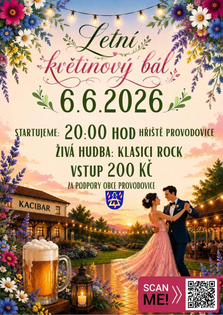 Letní květinový bál - 6.6.2026 - Provodovice