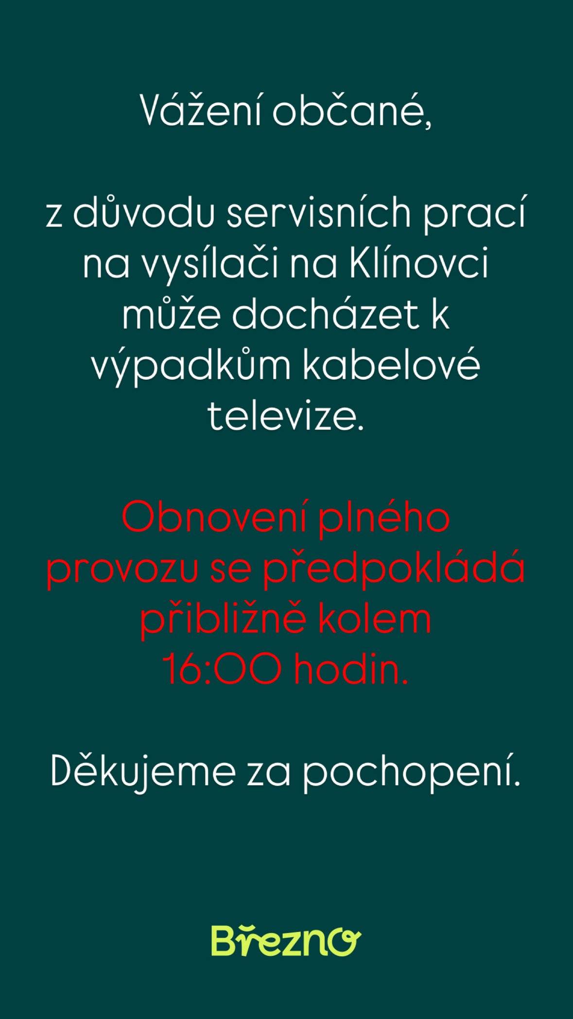 Prosím, berte na vědomí. 👇🏼