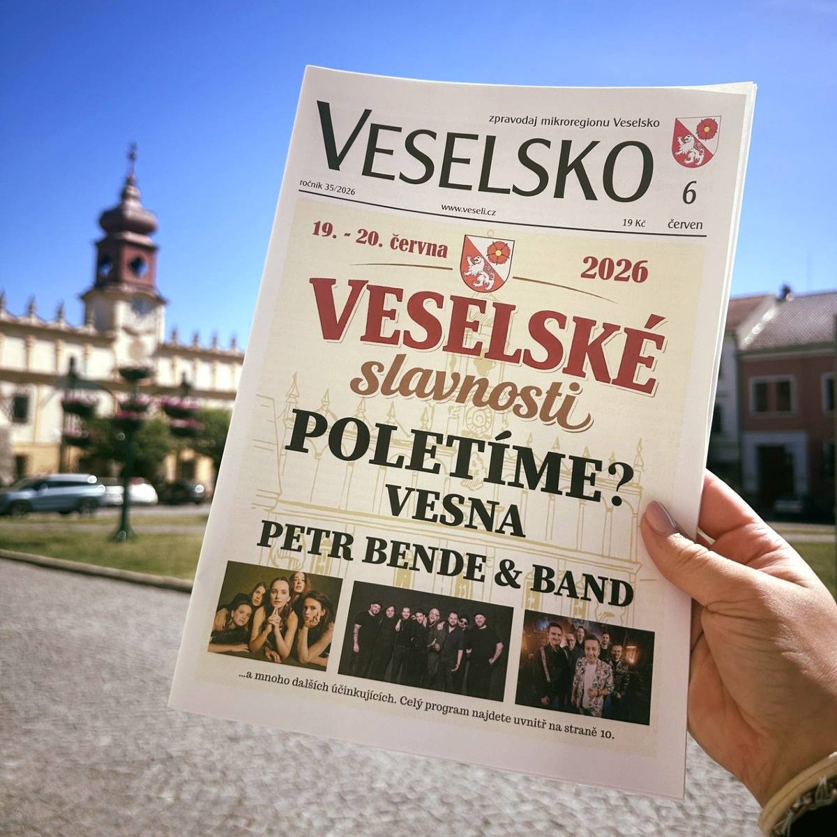 Co v novém čísle najdete? 🔅 vybraná usnesení ze schůzí Rady města  🔅 informace o prodeji parcel Na Chmelnici   🔅 program Veselských slavností, Veselské ozvěny a Kulturního léta na pískovně 🔅 pozvánky na akce ve městě i v okolních obcích  🔅 soutěžní osmisměrka o novou knížku 🔅 kde můžete létat s dronem a na co si dát pozor 🔅 úspěchy hokejistů v zahraničí   🔅 a spoustu dalších informací z města a okolí Veselsko si můžete zakoupit v těchto prodejnách: COOP Trafika u Nouzy Zahradnictví U Nežárky Pekárna Kotyza   Cukrárna Kotyza Řeznictví Marcilis Knihkupectví Ema Květiny, dárky na náměstí Potraviny cz (v Mezimostí) Večerka na Benátkách  Vietnamská prodejna na horním sídlišti Večerka Jiskra (u kina) Svět u Vendulky Království Chlebíčků (na nádraží) Infocentrum města Veselí