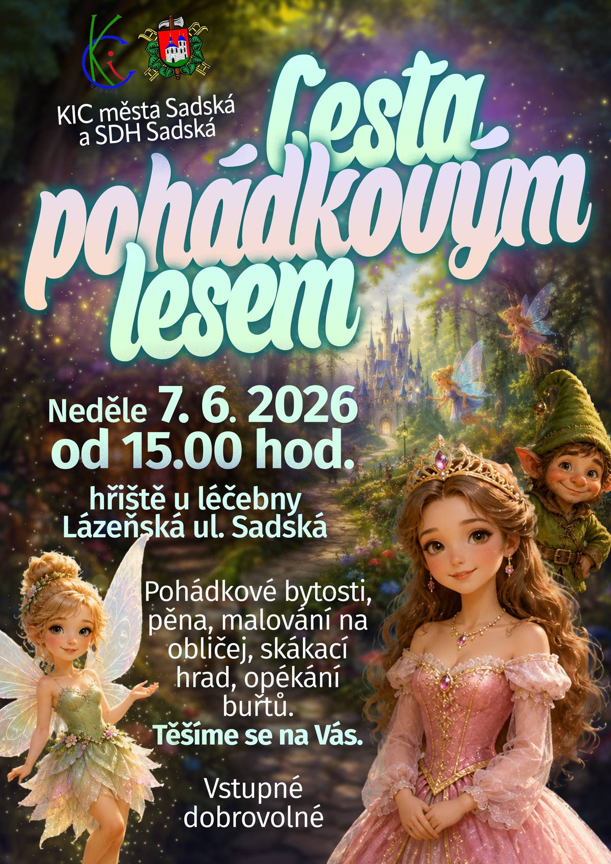 Pojďte s námi oslavit svátek dětí na hřiště v Lázeňské ulici. Děti se můžou těšit na pohádkové bytosti, soutěže, jízdu ve člunu, pěnu, skákací hrad, opékání buřtíků, taky střelbu ze vzduchovky pod dozorem skautů. Děkujeme panu Kžížovi maso uzeniny a Automotklubu za buřty a pivovaru Nymburk za limču pro děti. Těšíme se na vás!