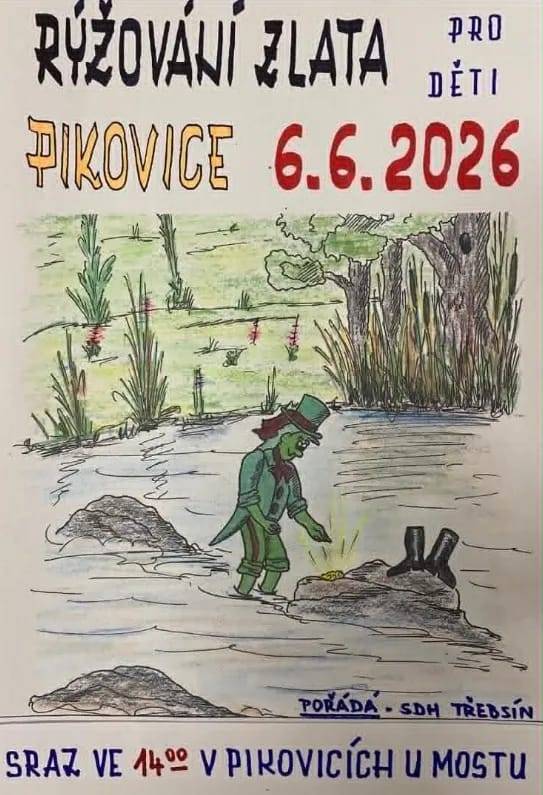 Rýžování zlata pro děti Pikovice