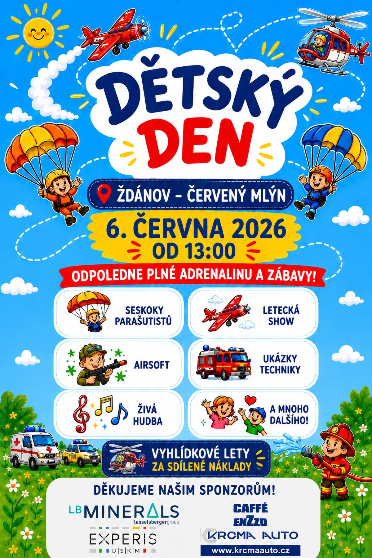 Zdravím vás a zvu všechny zájemce na dětský den do Červeného mlýna ve Ždánově(letadla,parašutisté,technika,airsoft,hudba). Začátek ve 13 hod. Pavel K.