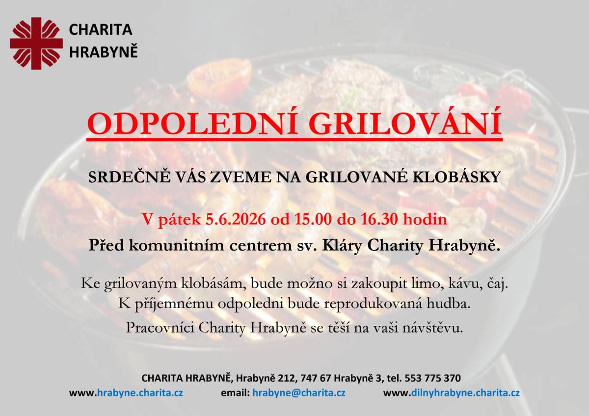 POZVÁNÍ CHARITY HRABYNĚ