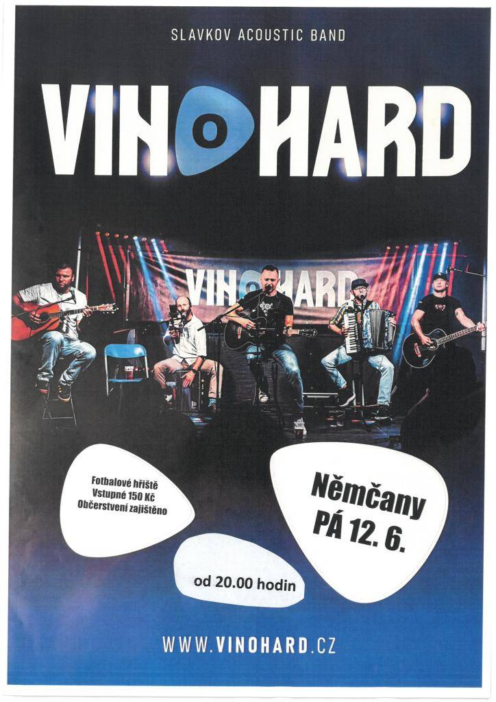 Obec Němčany ve spolupráci s TJ Němčany zve všechny občany na Letní noc na fotbalovém hřišti v Němčanech, která se uskuteční v pátek 12. června od 20,00 hodin, k poslechu i tanci zahraje slavkovská kapela Vinohard, vstupné 150 Kč.