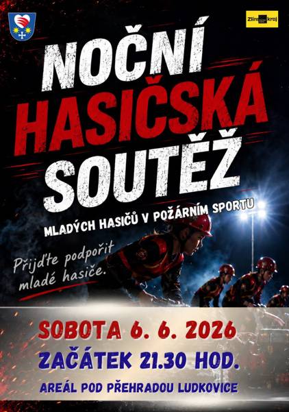 Noční soutěž v požárním sportu 6.6.2026 v areálu myslivny