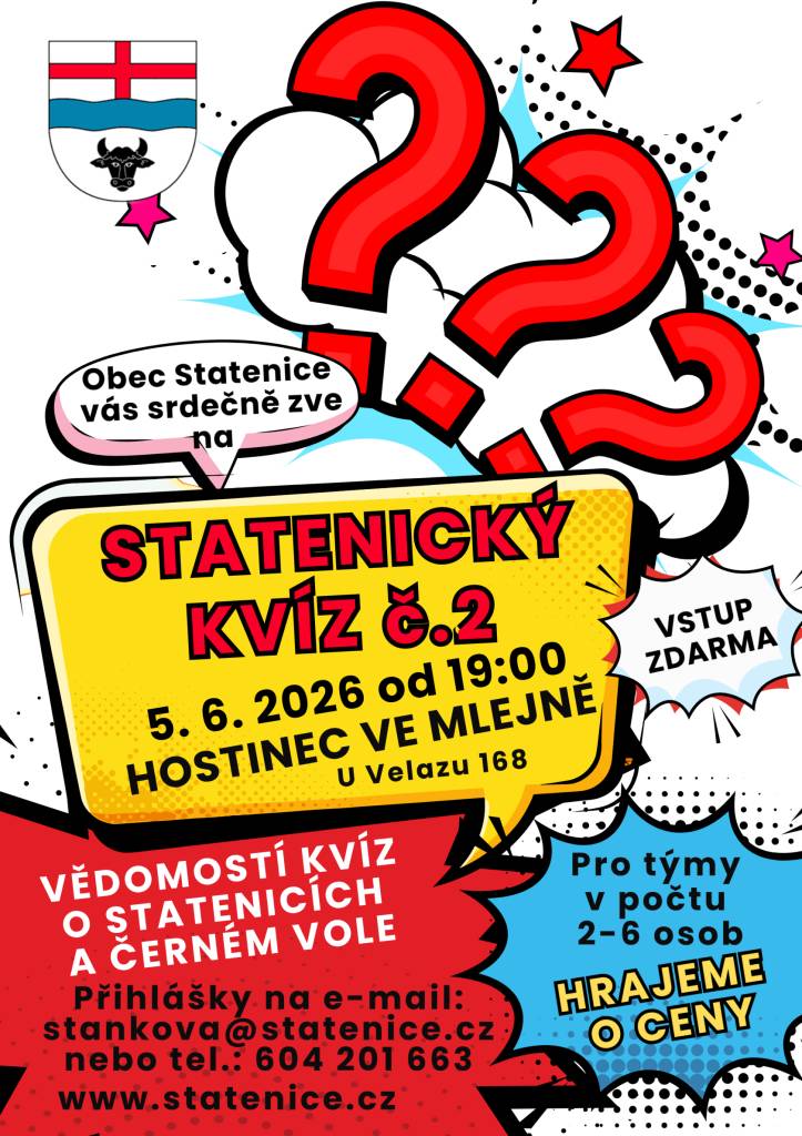 Všem zájemcům o účast děkujeme, ale v tuto chvíli máme kapacitu týmů naplněnou. Kdo se chtěl zúčastnit a nedostalo se na něj, tak nezoufejte, protože určitě do konce roku ještě nějaký ten hospodský kvíz bude.