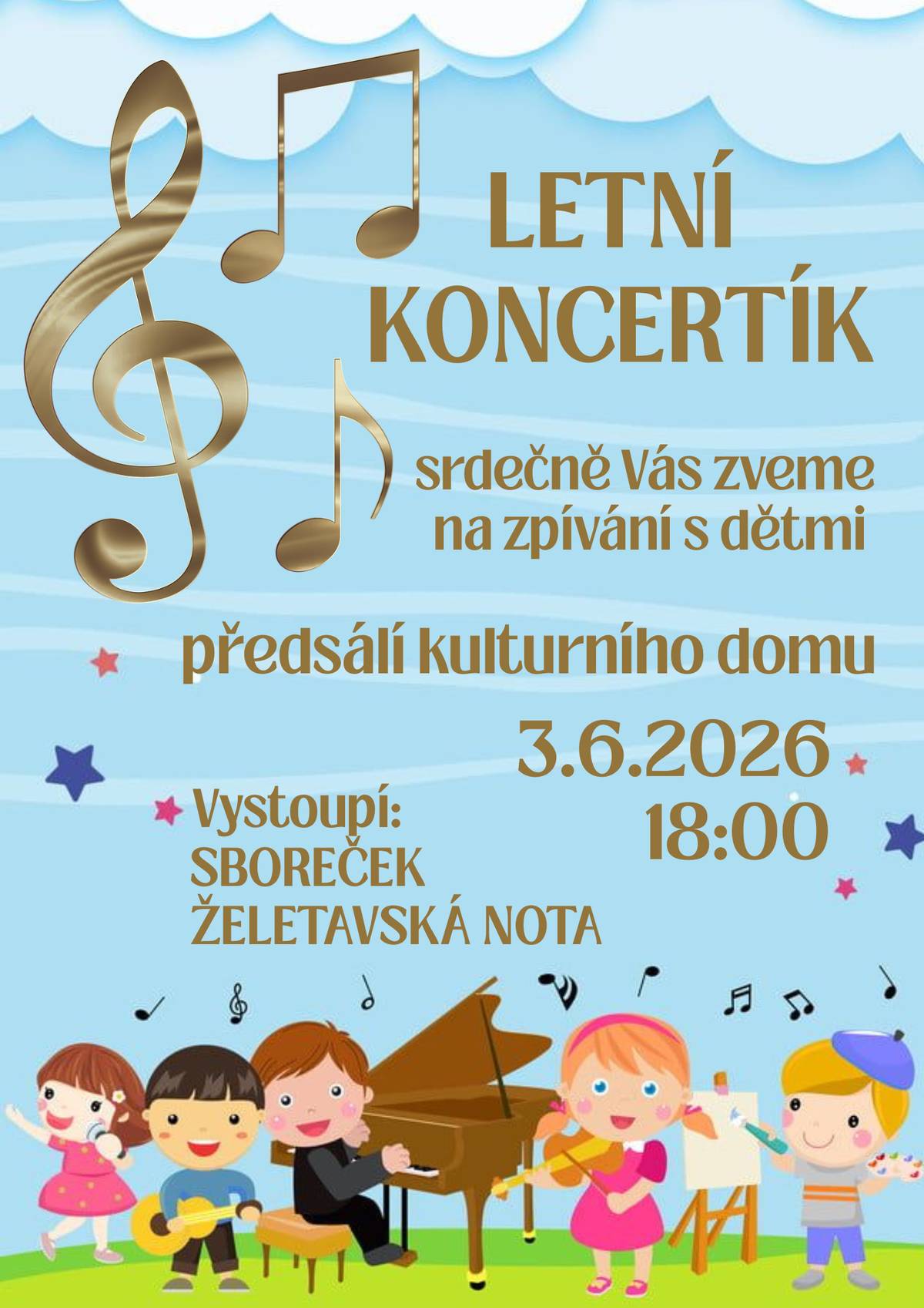 3. 6. 2026 v 18:00 přesálí KD Želetava