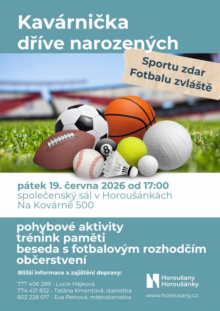 Setkání se seniory 19. června od 17:00