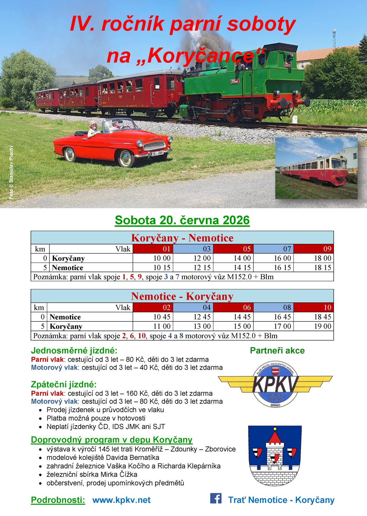 Zveme Vás na 4. ročník parní soboty...