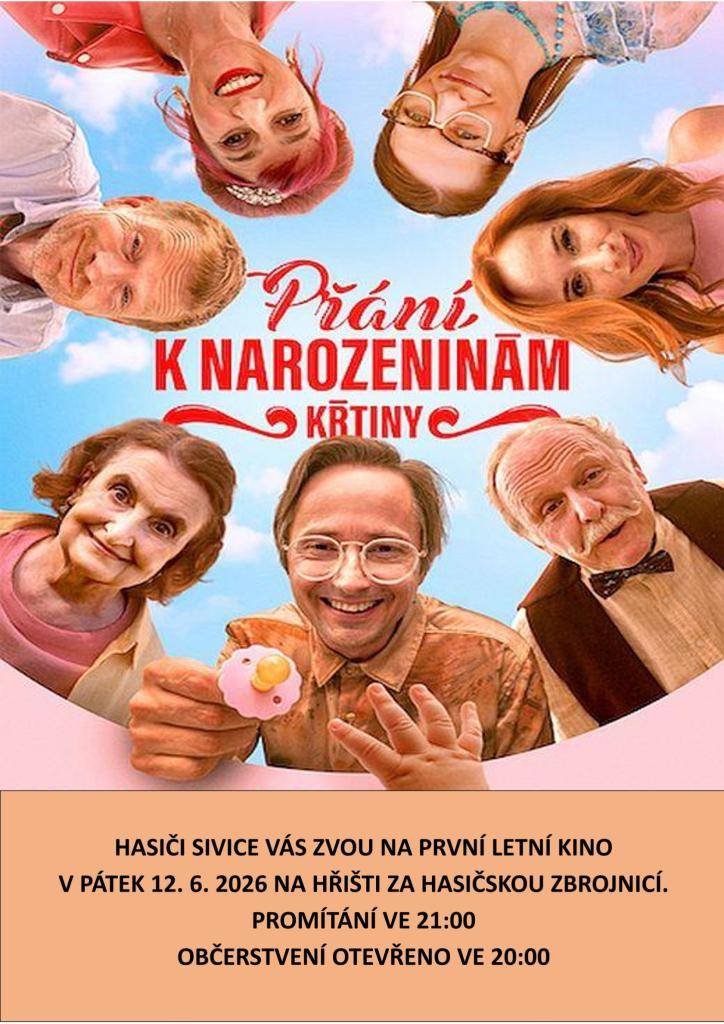 12. 6. 2026 ve 21:00 hodin za hasičskou zbrojnicí v Sivicích