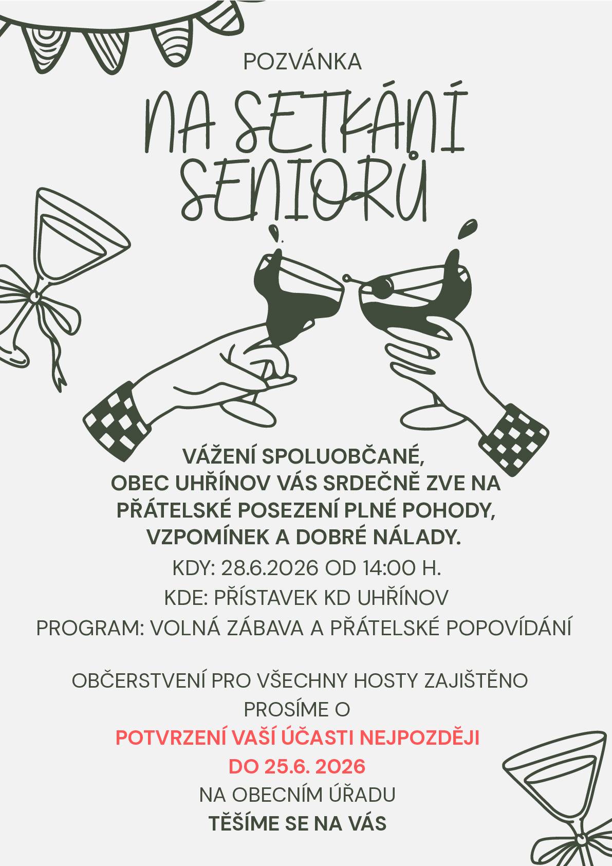 eděle 28.6.2026 od 14hod v KD Uhřínov