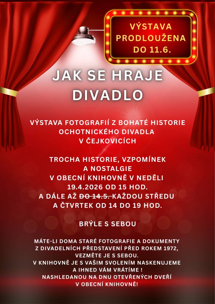 Výstava prodloužena do 11.6.2026