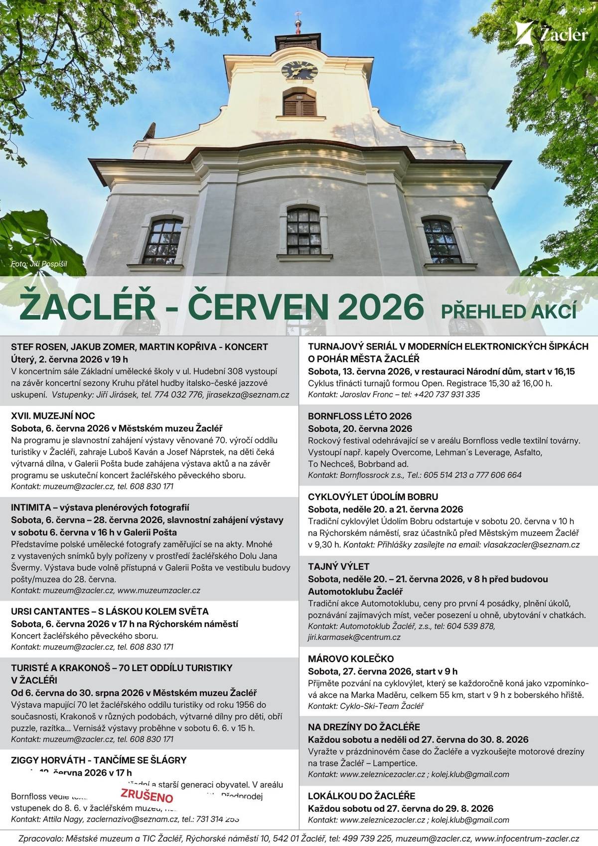 Přijměte pozvání na červnové akce v Žacléři.