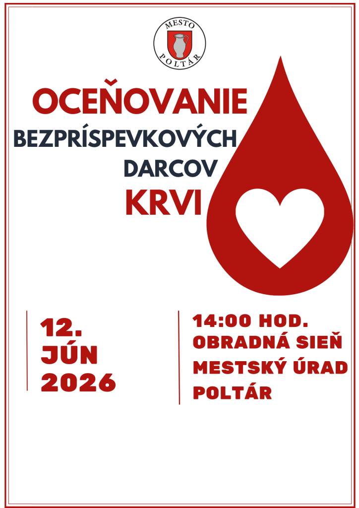12. jún 2026 o 14.00 hod. • Obradná sieň, Mst. úrad