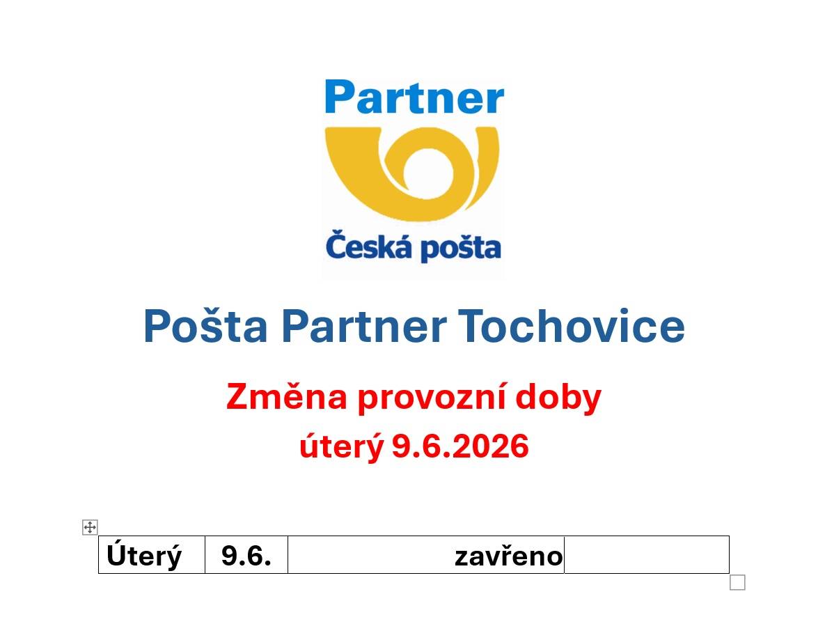 Úterý 9.6.2026 - zavřeno