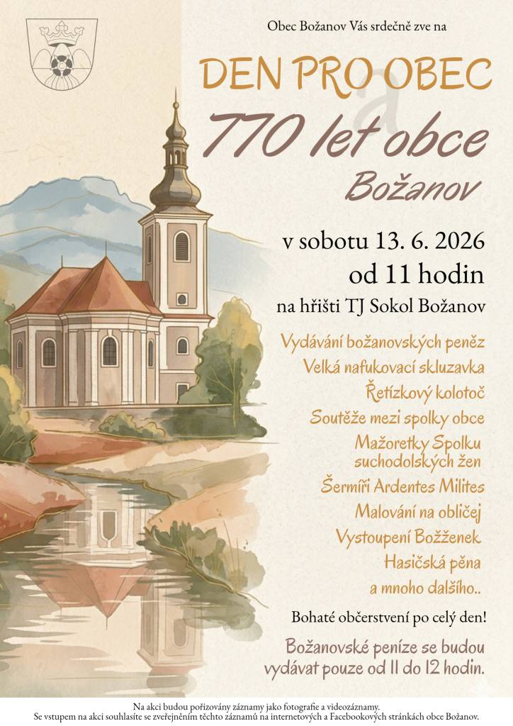 Bohatý program i občerstvení zajištěno!