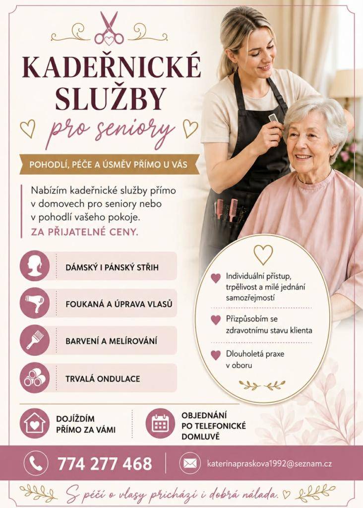 Kadeřnické služby pro seniory