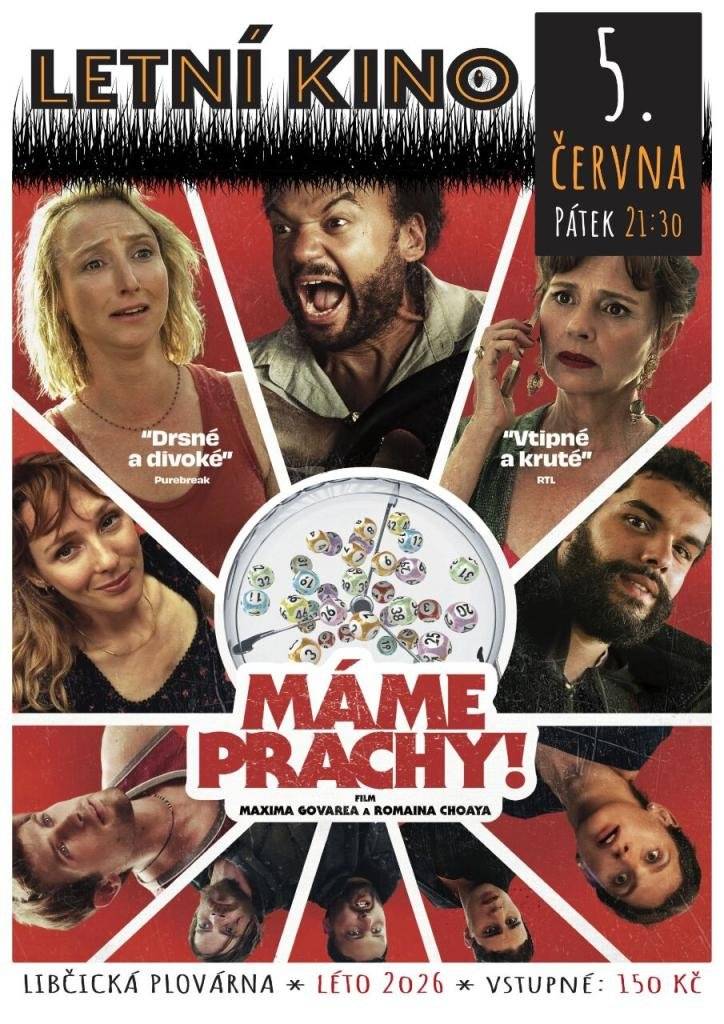 Pátek 5. června Kino Kotelna dnes zahajuje promítání letního kina na plovárně! V pátek nasazuje od 21:30 drsnou francouzskou komedii Máme prachy! A podle informací od pořadatelů se bude promítat za každého počasí -v případě potřeby bude místo kryté stany. Sobota 6. června Srdečně zveme na slavnostní zahájení sezóny na plovárně. Děti i dospělé čeká pestrý celodenní program. Začíná se v 10:00 dopolední pohádkou pro děti, pokračuje rodinný kvíz, jóga s Majdou, dílničky, lukostřelba, lasergame, tombola, jízda v buggy, soutěže, divadlo, a večer zábava s Globus Bandem. Děti a mládež do 18 let zdarma. V sobotu 6. června zahraje od 16:00 ve stánku u řeky SK Band. Galerie Uhelný mlýn zve širokou veřejnost od 17:00 na vernisáž výstavy Bude, významného brněnského streetartového umělce tvořícího pod jménem TIMO, o kterém se píše, že je to náš Banksy. Neděle 7. června V rámci festivalu Muzejních nocí zve Galerie Uhelný mlýn na slavnostní zahájení výstavy Bude pro rodiče i děti od 15:00. Začíná se krátkou procházkou s průvodcem z vlakového nádraží do Uhelného mlýna. Od 16 do 18 jsou ve mlýně připravené dílny a hry pro děti i dospělé a v 17:00 koncert kapely Hugo a já. Vstup zdarma, poplatek pouze za jednotlivé dílny. Pondělí 8. června V pondělí 8. června je od 16 do 19 den otevřených dveří v dětských skupinách v Lektách. Srdečně zveme děti i rodiče.
