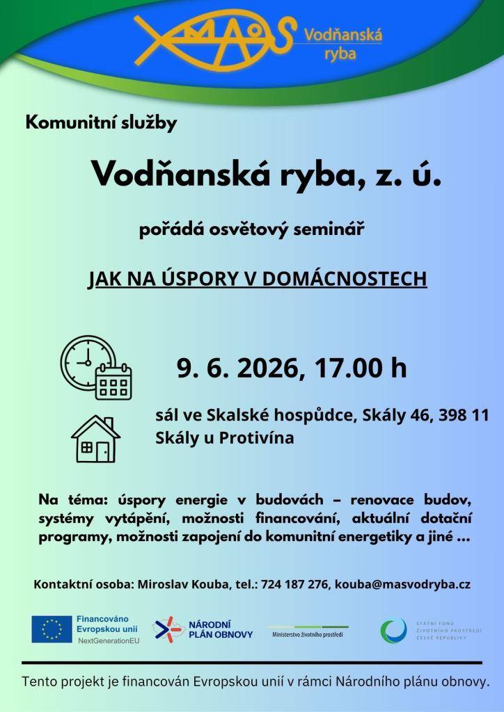 energetické úspory v domácnostech, budovách