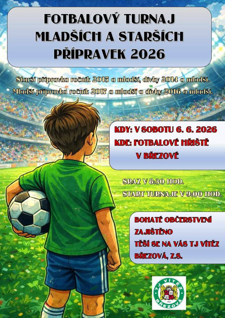 Pozvánka na turnaj ve fotbale dětí