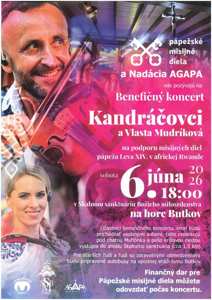Benefičný koncert Kandráčovci