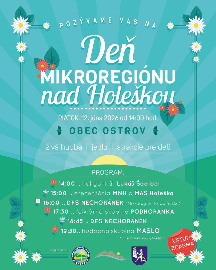 v piatok 12. júna 2026 od 14:00 v Ostrove