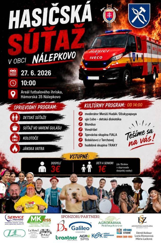 Hasičská súťaž v obci Nálepkovo